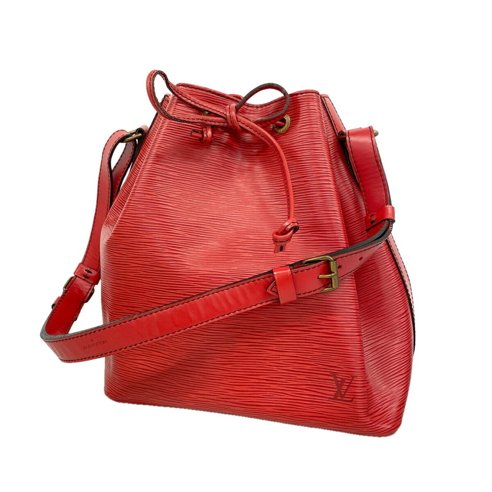 Louis Vuitton Epi Petit Noé Shoulder Bag M44107 Castilian Red Women's